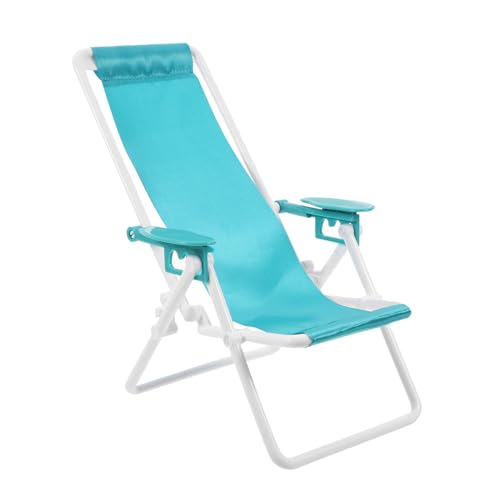 SHINEOFI Miniatur-klapp-strandstühle, Simulierte Strandliegestuhlmodelle aus Kunststoff für Die DIY-puppenhausdekoration, Puppenhausmöbelzubehör, Grün SHINEOFI Miniatur-klapp-strandstühle, Simulierte Strandliegestuhlmodelle aus Kunststoff für Die DIY-puppenhausdekoration, Puppenhausmöbelzubehör, Grün von SHINEOFI