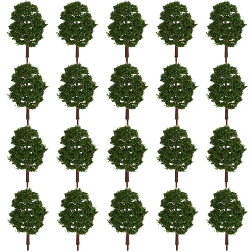 SHINEOFI Modellbäume 20Pcs 9 cm Mini Pine Tree Cypress Model Train Szenerie Architektur Bäume Gefälschte Bäume Modell Diorama -Baum Für Landschaft Sandtisch Puppenhausdekoration von SHINEOFI
