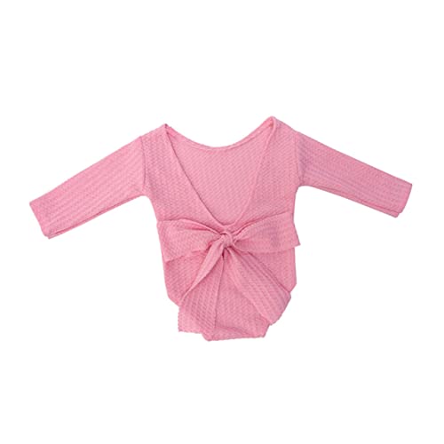 SHINEOFI Neugeborenen Fotografie Outfit mit Schleife Rosa Mädchen Romper für Fotoshootings Kleines Kostüm für Unvergessliche Erinnerungen für Shower und SHINEOFI Neugeborenen Fotografie Outfit mit Schleife Rosa Mädchen Romper für Fotoshootings Kleines Kostüm für Unvergessliche Erinnerungen für Shower und von SHINEOFI