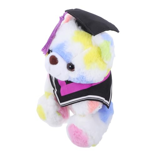 SHINEOFI Puppe Für Die Abschlusssaison Klasse Von 2025 Vorkindergartenabschluss Abschluss-tierspielzeug Tinziges Abschlussspielzeug Mini-abschluss-stofftier Diplom-Puppe Violett Plüsch von SHINEOFI