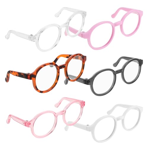 SHINEOFI Puppenbrillen 6 Stück Mini-Puppenbrillen Anziehbrillen Mit Klaren Gläsern Für Puppenkostüm-Accessoires DIY-Zubehör SHINEOFI Puppenbrillen 6 Stück Mini-Puppenbrillen Anziehbrillen Mit Klaren Gläsern Für Puppenkostüm-Accessoires DIY-Zubehör von SHINEOFI