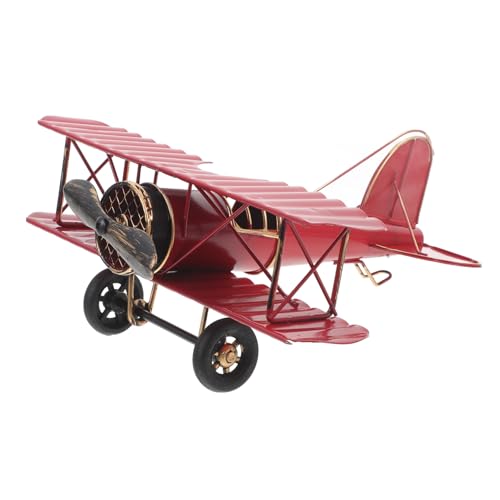 SHINEOFI Retro Metall Flugzeug Modell Detaillierte Simulation Klassischen Doppeldeckers als Dekoration für Zuhause Cafés und Robustes Material für Sammler SHINEOFI Retro Metall Flugzeug Modell Detaillierte Simulation Klassischen Doppeldeckers als Dekoration für Zuhause Cafés und Robustes Material für Sammler von SHINEOFI