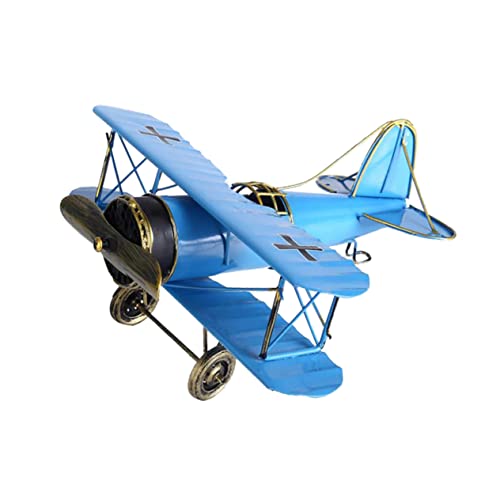 SHINEOFI Retro Metallflugzeug Modell Vintage Flugzeug Dekoration Aus Für Home Decor Himmelblaues Flugzeug Ornament Ideal Als Und Sammlerstück SHINEOFI Retro Metallflugzeug Modell Vintage Flugzeug Dekoration Aus Für Home Decor Himmelblaues Flugzeug Ornament Ideal Als Und Sammlerstück von SHINEOFI
