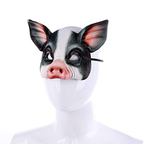 SHINEOFI Schweinemaske 1 Stück Halbgesichts-Tiermaske Halloween-Maske Lustige Cosplay-Requisiten Für Maskerade Party Festivalzubehör SHINEOFI Schweinemaske 1 Stück Halbgesichts-Tiermaske Halloween-Maske Lustige Cosplay-Requisiten Für Maskerade Party Festivalzubehör von SHINEOFI