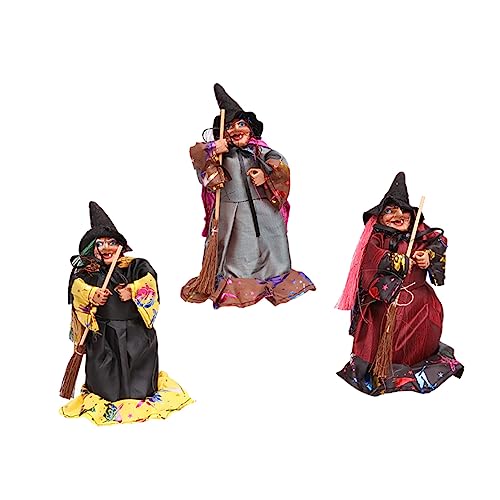 SHINEOFI Teiliges Halloween Hexenbesen Puppen Gruselige Witch Dolls Geruchlosem Vielseitige Party und Home Dekoration Hinstellen und Aufhängen Bunte Farbmischung SHINEOFI Teiliges Halloween Hexenbesen Puppen Gruselige Witch Dolls Geruchlosem Vielseitige Party und Home Dekoration Hinstellen und Aufhängen Bunte Farbmischung von SHINEOFI