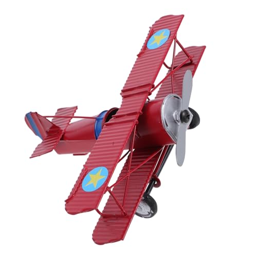 SHINEOFI Retro Desktop Dekoration Doppeldecker Spielzeug Flugzeug Vintage Flugzeug SHINEOFI Retro Desktop Dekoration Doppeldecker Spielzeug Flugzeug Vintage Flugzeug von SHINEOFI