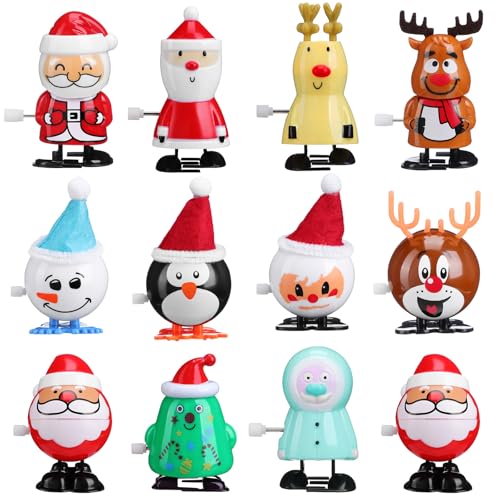 SHINEOFI Weihnachts-uhrwerk-spielzeugset, 12-teiliges Mehrfarbiges Aufzieh-tierspielzeug für Kinder, Perfekte Weihnachtsparty-Geschenke SHINEOFI Weihnachts-uhrwerk-spielzeugset, 12-teiliges Mehrfarbiges Aufzieh-tierspielzeug für Kinder, Perfekte Weihnachtsparty-Geschenke von SHINEOFI