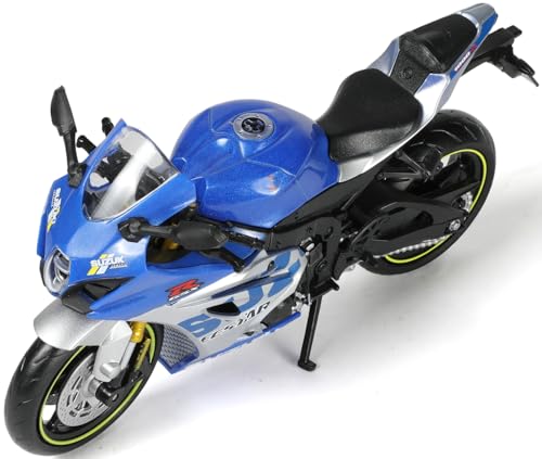 SHINESIGNAL 1:12 Motorrad Modell kompatibel für GSX R1000R Legierung Diecast Motorrad Modell Spielzeug Mini Moto Geschenk von SHINESIGNAL