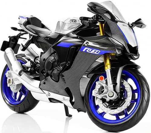 SHINESIGNAL Motorradspielzeug Kompatibel mit Yamaha R1M 1:12 Mini Motorrad Modell aus Druckguss - Geschenk für Kinder ab 8 Jahren und Erwachsene von SHINESIGNAL
