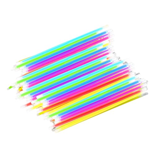 Leuchtstäbe für Partys, Veranstaltungen, helle Großpackung, 20,3 cm im Dunkeln, Party-Geschenke, Neon-Ketten, Armbänder mit Steckern, bunt, langlebig, sicher, Kinder, sortiert, 50 Stück Leuchtstäbe für Partys, Veranstaltungen, helle Großpackung, 20,3 cm im Dunkeln, Party-Geschenke, Neon-Ketten, Armbänder mit Steckern, bunt, langlebig, sicher, Kinder, sortiert, 50 Stück von SHINROAD