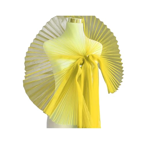 Mesh Stoff gekräuselte Spitzenverkühlung Falten -Trimm Organza Chiffon Tüll Grenz für das Nähen von Hochzeitskleid Trimmbüchern Projekte Dekoratives Material verschieden Gelb Mesh Stoff gekräuselte Spitzenverkühlung Falten -Trimm Organza Chiffon Tüll Grenz für das Nähen von Hochzeitskleid Trimmbüchern Projekte Dekoratives Material verschieden Gelb von SHINROAD