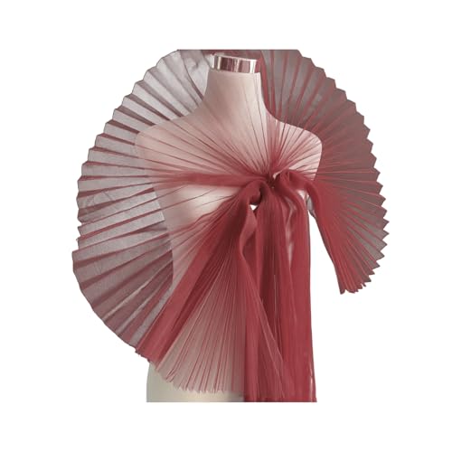 Mesh Stoff gekräuselte Spitzenverkühlung Falten -Trimm Organza Chiffon Tüll Grenz für das Nähen von Hochzeitskleid Trimmbüchern Projekte Dekoratives Material verschieden Weinrot Mesh Stoff gekräuselte Spitzenverkühlung Falten -Trimm Organza Chiffon Tüll Grenz für das Nähen von Hochzeitskleid Trimmbüchern Projekte Dekoratives Material verschieden Weinrot von SHINROAD