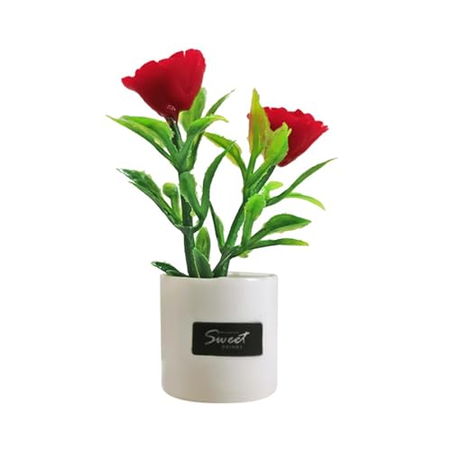 Miniatur-Dekor-Szene, Puppenhaus-Topfpflanze, Rose, Blumentopf, realistische Form, Modell Innendekoration für 1/6 1/12 Blume von SHINROAD