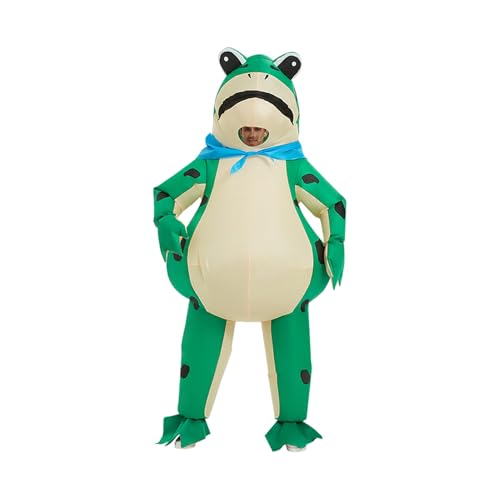 SHINROAD 1 Set Cosplay Aufblasbare Kleidung Erhöhen Sie die Atmosphäre Niedlich Karneval Festival Frosch Outfit Air Blow Up Anzug Einheitsgröße von SHINROAD