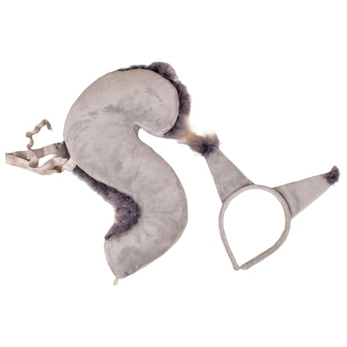 SHINROAD 1 Set Eichhörnchen Hair Hoop Cross-Dressing Schöne Jungen Mädchen Stirnband Cosplay-Kostüm Grau Sets SHINROAD 1 Set Eichhörnchen Hair Hoop Cross-Dressing Schöne Jungen Mädchen Stirnband Cosplay-Kostüm Grau Sets von SHINROAD