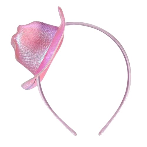Anti-Falten-Cowgirl-Accessoire Pink Hut Stirnband mit Mini Cowboy Dekor Langlebige Deformation-resistente Haare Reifen Charming Western für alltägliche Outfits C Anti-Falten-Cowgirl-Accessoire Pink Hut Stirnband mit Mini Cowboy Dekor Langlebige Deformation-resistente Haare Reifen Charming Western für alltägliche Outfits C von SHINROAD