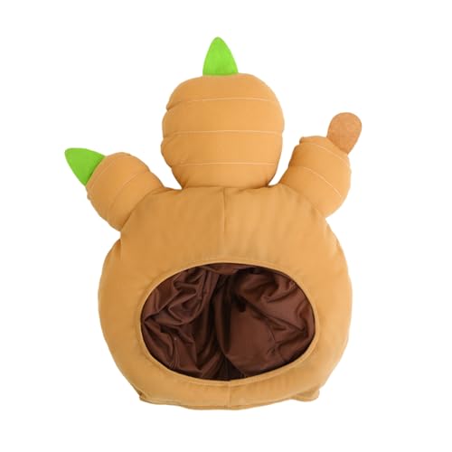 SHINROAD Cosplay -Accessoires Cartoon Kopfbedeckung Netter weicher Ingwer Plüschhut für Urlaubsaufführungen Fotografie Requisiten Halloween Kostüm Spaß Party Gelb SHINROAD Cosplay -Accessoires Cartoon Kopfbedeckung Netter weicher Ingwer Plüschhut für Urlaubsaufführungen Fotografie Requisiten Halloween Kostüm Spaß Party Gelb von SHINROAD