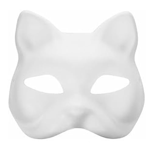 SHINROAD DIY Cat Masque Cosplay Requisiten Party Kit handgemalt mit einstellbaren elastischen Gurten für 1pc von SHINROAD