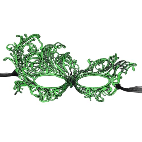 SHINROAD Exquisites Spitzendesign Masque Frauen eleganter halbgesichts venezianer für Maskerade Kostüm Abschlussball Karneval Leicht wiederverwendbares Partyzubehör Grün SHINROAD Exquisites Spitzendesign Masque Frauen eleganter halbgesichts venezianer für Maskerade Kostüm Abschlussball Karneval Leicht wiederverwendbares Partyzubehör Grün von SHINROAD