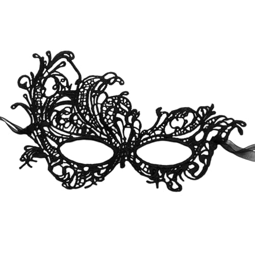SHINROAD Exquisites Spitzendesign Masque Frauen eleganter halbgesichts venezianer für Maskerade Kostüm Abschlussball Karneval Leicht wiederverwendbares Partyzubehör Schwarz SHINROAD Exquisites Spitzendesign Masque Frauen eleganter halbgesichts venezianer für Maskerade Kostüm Abschlussball Karneval Leicht wiederverwendbares Partyzubehör Schwarz von SHINROAD