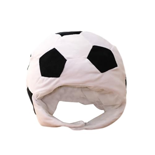 SHINROAD Fußball Kopfbedeckung hält warme stilvolle Performance -Hut -Party -Kostüm -Cosplay -Requisiten Schwarz-Weiss SHINROAD Fußball Kopfbedeckung hält warme stilvolle Performance -Hut -Party -Kostüm -Cosplay -Requisiten Schwarz-Weiss von SHINROAD