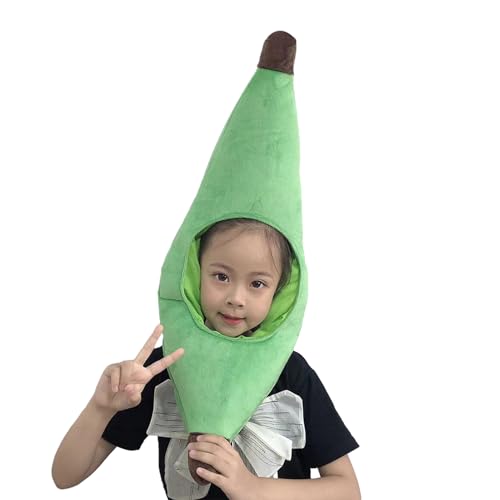 SHINROAD Hochwertige Bananenkopfbedeckung lustiges weiches Plüsch-Stirnband für Cosplay-Fotografie Requisiten Halloween Weihnachtskostümzubehör Trendy komfortabel Grün SHINROAD Hochwertige Bananenkopfbedeckung lustiges weiches Plüsch-Stirnband für Cosplay-Fotografie Requisiten Halloween Weihnachtskostümzubehör Trendy komfortabel Grün von SHINROAD