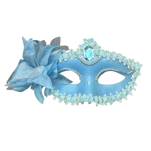 SHINROAD Hochwertiger Mesh Masque Plastik Verstellbarer Satin Finish Leichtes Augenkissen für Frauen Perfekte Maskerade Halloween Partys Prom Mardi Gras Blau SHINROAD Hochwertiger Mesh Masque Plastik Verstellbarer Satin Finish Leichtes Augenkissen für Frauen Perfekte Maskerade Halloween Partys Prom Mardi Gras Blau von SHINROAD