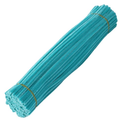 SHINROAD Kids Pipe Cleaner Set 100pcs Craft Kit Multi-Farb-Chenille-Stiele für DIY Flower Making Art Projects Party Dekorationen Anfänger-freundliche Lieferungen alle Blau von SHINROAD