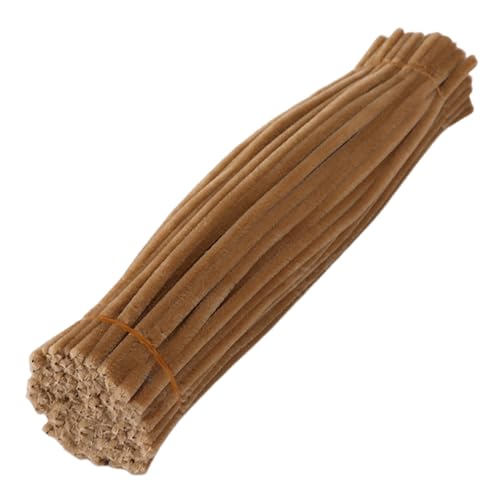 SHINROAD Kids Pipe Cleaner Set 100pcs Craft Kit Multi-Farb-Chenille-Stiele für DIY Flower Making Art Projects Party Dekorationen Anfänger-freundliche Lieferungen alle Kaffee von SHINROAD