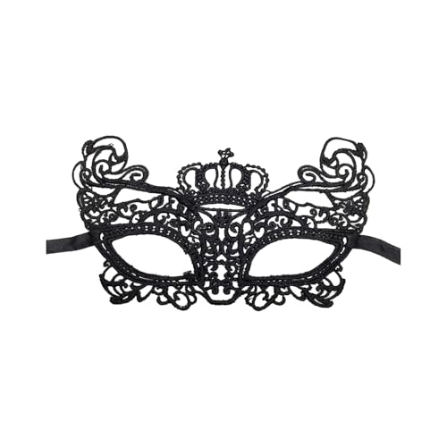 SHINROAD Lace Halloween Maske Leichte atmungsaktive Maskerade für Party -Proms Carnival Cosplay elegant halb Gesicht mit kompliziertem Design Perfektes Kostüm E von SHINROAD