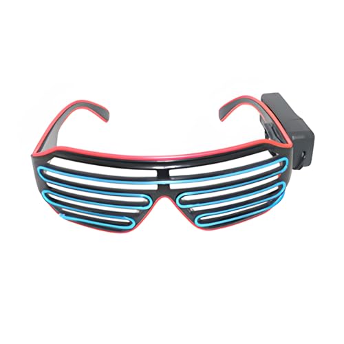 SHINROAD Langlebige Party Shades Fun Festival Eyewear Leuchten Neon -Rave -Brillen blinkende Verschluss mit El Draht -LED -Sonnenbrille leuchtet DJ -Kostüme für 80er -Jahre -Partys G SHINROAD Langlebige Party Shades Fun Festival Eyewear Leuchten Neon -Rave -Brillen blinkende Verschluss mit El Draht -LED -Sonnenbrille leuchtet DJ -Kostüme für 80er -Jahre -Partys G von SHINROAD