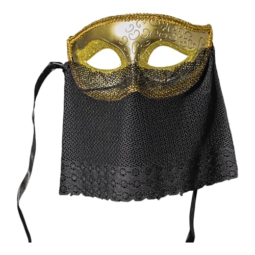 SHINROAD Masque für Männer Frauen mit Maskerade -Mesh bunte Unisex Mardi Gras Halloween Venetian Ball Partys Trendy Design in verschiedenen Golden Einheitsgröße SHINROAD Masque für Männer Frauen mit Maskerade -Mesh bunte Unisex Mardi Gras Halloween Venetian Ball Partys Trendy Design in verschiedenen Golden Einheitsgröße von SHINROAD