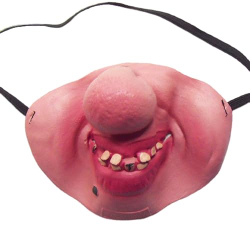SHINROAD Naturlatex-Maske für Erwachsene, Halloween, lustiger Halbgesichtsstreich, atmungsaktiv, realistischer Horror für Kostümparty, F SHINROAD Naturlatex-Maske für Erwachsene, Halloween, lustiger Halbgesichtsstreich, atmungsaktiv, realistischer Horror für Kostümparty, F von SHINROAD