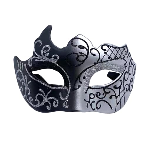 SHINROAD Party Face Cover schafft Atmosphäre Neuheit Nachtclub Dancing Party Maskerade Face Cover Schwarzes Silber SHINROAD Party Face Cover schafft Atmosphäre Neuheit Nachtclub Dancing Party Maskerade Face Cover Schwarzes Silber von SHINROAD