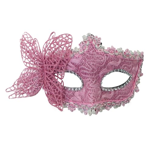 SHINROAD Party Maskerade Accessoire Masque Butterfly für Frauen halb mit Akzenten Elegante Kostümpartys Maskeraden Rosa SHINROAD Party Maskerade Accessoire Masque Butterfly für Frauen halb mit Akzenten Elegante Kostümpartys Maskeraden Rosa von SHINROAD