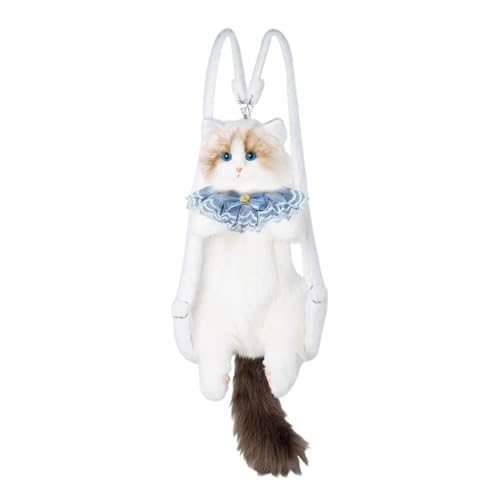 SHINROAD Personalisierte Katzen -Rucksack Fun Cat Rucksack handgefertigtes lebensechtes Katzen -Rucksack Personalisieren Stil D von SHINROAD
