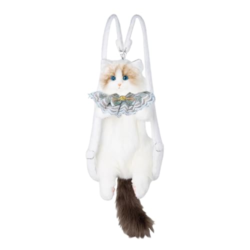 SHINROAD Personalisierte Katzen -Rucksack Fun Cat Rucksack handgefertigtes lebensechtes Katzen -Rucksack Personalisieren Stil J von SHINROAD