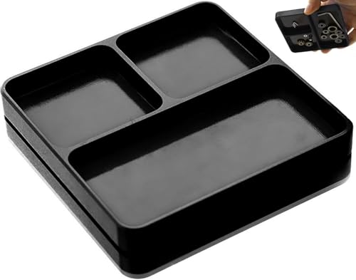 SHINROAD RC-Schraube, Magnetische Ablage, Metall-Aluminium-Legierung, Montagescheibe, Reparatur-Autos, Werkzeugaufbewahrung, Funktion für Auto, Boot, Modellflugzeug (Schwarz) von SHINROAD