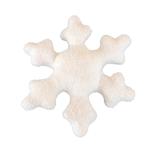 SHINROAD Schneeflockenwurf Kissen Couch Sofa Bettdekoration Winter Kissen Weihnachtsdekorative Plüschweichheit Tränenresistente entzückende Dekoration Weiß 40 cm SHINROAD Schneeflockenwurf Kissen Couch Sofa Bettdekoration Winter Kissen Weihnachtsdekorative Plüschweichheit Tränenresistente entzückende Dekoration Weiß 40 cm von SHINROAD