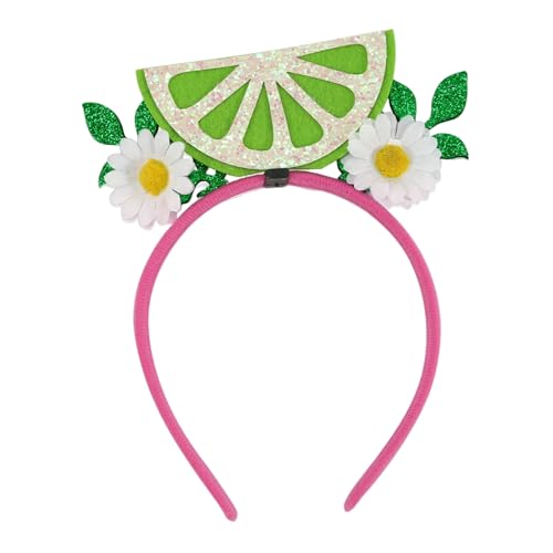 SHINROAD Sommer Beachfotografie Requisiten Hawaiian Luau Stirnbänder Palmbaum Flamingo Filz Feiern Haarzubehör für tropische Themenversorgungen Aloha Dekorationen E von SHINROAD