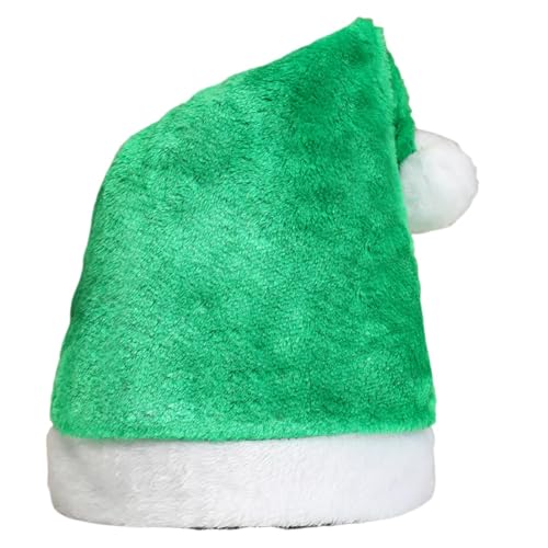 SHINROAD Süßer Weihnachtsmütze für Geschenke Festliche Feiertage Kopfbedecke Weihnachtsmann mit weißem Plüschballkostüm weiche Samt Weihnachtsfeiern Familie Grün SHINROAD Süßer Weihnachtsmütze für Geschenke Festliche Feiertage Kopfbedecke Weihnachtsmann mit weißem Plüschballkostüm weiche Samt Weihnachtsfeiern Familie Grün von SHINROAD