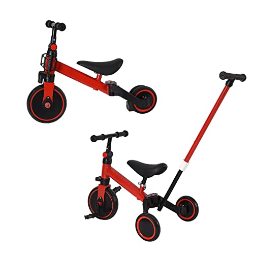 4-in-1 Dreirad Baby Skalierbares Dreirad Fahrrad Kinder Fahrrad Laufrad Skalierbares Mini Laufrad / Laufrad mit Schiebegriff und abnehmbaren Pedalen D 4-in-1 Dreirad Baby Skalierbares Dreirad Fahrrad Kinder Fahrrad Laufrad Skalierbares Mini Laufrad / Laufrad mit Schiebegriff und abnehmbaren Pedalen D von SHISHI