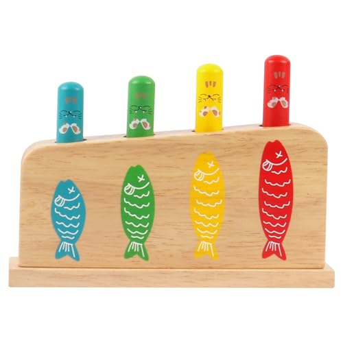 1 Set Baby Pop-up-Spielzeug mehrfarbiges Holzpop-up-Spielzeug mit 4 Katzenmuster-Spiel Stick Bildungsmontessori Baby Spielzeug für Kinder Jungen Mädchen Alter seit mehr als 3 Jahren, Pop-up-Spielzeug 1 Set Baby Pop-up-Spielzeug mehrfarbiges Holzpop-up-Spielzeug mit 4 Katzenmuster-Spiel Stick Bildungsmontessori Baby Spielzeug für Kinder Jungen Mädchen Alter seit mehr als 3 Jahren, Pop-up-Spielzeug von SHITOOMFE