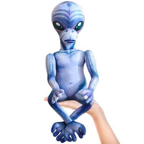 Alien gefülltes Tier, Alien Plüsch, 20 Zoll flexibeles weiches Stofftier, kuschelige hässliche Plüsch für Kinder Erwachsene Home Party, Blau von SHITOOMFE