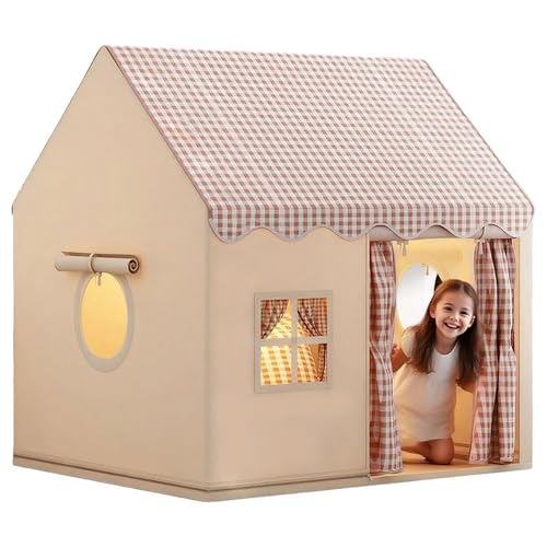Kinder Spielen Zelt, Kinderzelt Indoor 47x39x51 Zoll atmungsaktives Spiel mit Tür- und Fenster -faltbarem Spielhaus mit abnehmbaren Metallunterstützung für Jungen Mädchen Kinder Spielen Zelt, Kinderzelt Indoor 47x39x51 Zoll atmungsaktives Spiel mit Tür- und Fenster -faltbarem Spielhaus mit abnehmbaren Metallunterstützung für Jungen Mädchen von SHITOOMFE