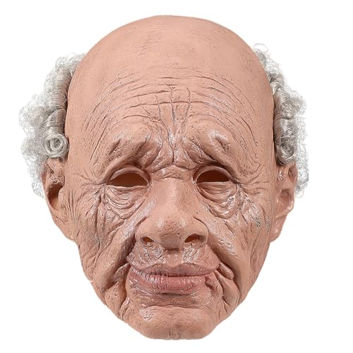 SHITOOMFE Alte Mannmaske, realistische atmungsaktiv SHITOOMFE Alte Mannmaske, realistische atmungsaktiv von SHITOOMFE