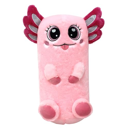 SHITOOMFE Axolotl gefülltes Tier, Axolotl Plüsch 15x21 niedliche Cartoon aufblasbare gefüllte Tier weiche Plüschkissen Geschenke für Jungen Mädchen Geburtstag von SHITOOMFE