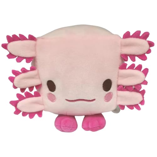 SHITOOMFE Axolotl gefülltes Tier, Axolotl Plüsch 6x6x4 süße gefüllte Tier weiche Plüschkissen Geschenke für Jungen Mädchen Geburtstag Halloween Dekorationen von SHITOOMFE