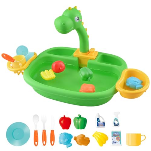 SHITOOMFE Spielenwaschbecken, Spielsübung mit fließendem Wasser zirkuliert Wasserhahn Kleinkind mit Schüssel Drainer Elektrische Sommer Kinderspielzeug für Wäsche Gemüse Spiel tun SHITOOMFE Spielenwaschbecken, Spielsübung mit fließendem Wasser zirkuliert Wasserhahn Kleinkind mit Schüssel Drainer Elektrische Sommer Kinderspielzeug für Wäsche Gemüse Spiel tun von SHITOOMFE
