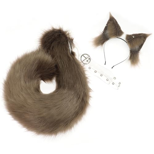 SHITOOMFE Tierkostüm einstellbare und bewegliche Ohren und Heckset Soft Halloween Animal Cosplay -Kostüme für Cosplay -Party SHITOOMFE Tierkostüm einstellbare und bewegliche Ohren und Heckset Soft Halloween Animal Cosplay -Kostüme für Cosplay -Party von SHITOOMFE